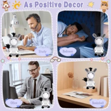 One Handmade Crocheted Desktop Decorative Piece, A Cute Donkey Doll, Perfect As A Birthday Gift For Best Friends, Girlfriends, Or As A Small Gift For Female Friendship. Also Suitable As A Handmade Knitted Keychain For Mothers, Grandmothers, Men, Girls, Colleagues, Family, Or Sisters. A Creative Party Doll For Christmas, Valentine's Day, Thanksgiving, Or As A Bedroom Decoration. - Multicolor - View 6