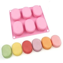 6-Cavity Oval Silicone Mold DIY Handmade Soap Candle Plaster Resin Mold Soap Mold Suitable For Handmade Soap, Candles, Plaster, Epoxy Resin And Other Creative Craft Products - A - View 9