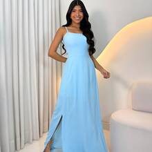 Women's Dress For Parties And Events, Weddings, Day And Night, Bridal Ceremony, Day And Civil Ceremony, Christening, Baptism, Gender Reveal, Engagement - 寧靜藍 - 查看 8