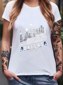 Camiseta De Skyline De La Ciudad De Fútbol, Camiseta Con Capuchona De Leyendas De Todos Los Tiempos, Camisetas De Día De Juego De Estilo Vintage De Los 80, Regalos Para Fans Camiseta - Blanco - Ver 1