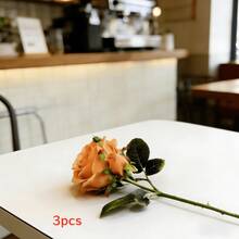 1pc/3pcs/6pcs Artificial Rose Flowers, Fake Double Flower Bouquet, Home Decor, Vase Decor, Wedding Bouquet, Wedding Backdrop Decor, Bedroom & Living Room Decor / Artificial Lifelike Rose Flowers, Suitable For All Seasons - Multicolor - View 22