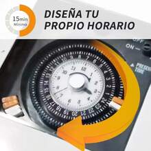 Interruptor De Tiempo Timer 110v/220v Piscinas Albercas,Timer Mecánico De Voltaje Dual 110 Ó 230 V Ideal Albercas - Blanco - Ver 5