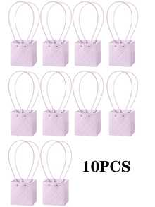 一个压花 Macrame 手提袋节日插花礼品包装袋鲜花袋 - 彩色 - 查看 54