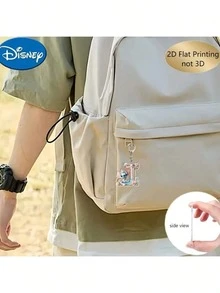 2D Printed 1pc Disney Stitch Acrylic Keychain, 26pcs English Alphabet, Featuring Stitch & Angel Cartoon Design, Cute Kawaii Bag Charm, Car Key Chain, Letter Spelling Pendant, Perfect Birthday Gift, Ideal For Disney Stitch Fans, Valentine's Day Gift, Ramadan Gift - Multicolor - View 9