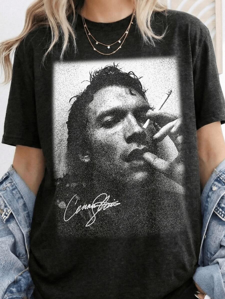 Plus Size Women's Vintage Hockey Hollanov Heated Rivalry Graphic Tee T-Shirt Casual Minimalist Pattern Round Neck Short Sleeve Loose Fit Plus Size T-Shirt, Suitable For Summer, Going Out - 7A - 查看 1