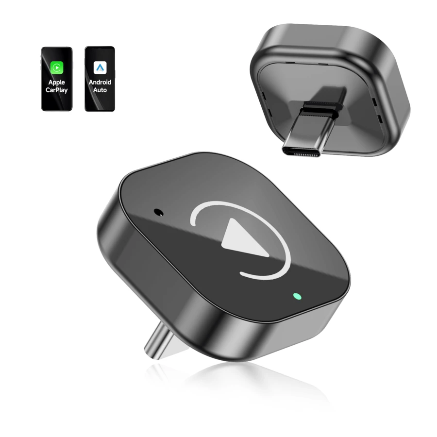 Spedal (Type-C)二合一CarPlay适配器，无线CarPlay适配器USB-C/Android Auto USB-C，可将有线连接转换为无线连接，即插即用 - CL323C-03 - 查看 1