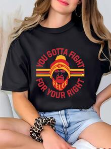 Women Plus Size Sports Tees & Tanks - Black - View 1