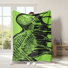 Nightmare Before Christmas  & Sally Patchwork Fleece Throw Blanket, Super Soft Warm Cozy Flannel For Couch Bed, 280 GSM Lightweight Plush, Great Gift For Fans, Home Decor, All Seasons - 多色25 - 查看 8