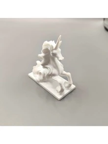 梦幻3D独角兽雕塑 - 时尚家居办公桌摆件，馈赠佳品，亦可作展示。梦幻白色独角兽摆件 - 优雅桌面装饰摆件，家居馈赠佳品。 - 彩色 - 查看 4