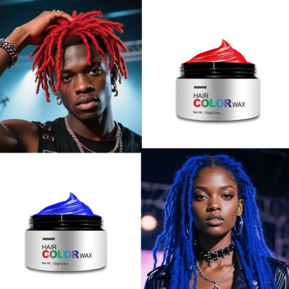 120g Colored Hair Wax - Long Lasting Styling, Multi-Color Options, Easy To Shape, Ideal For Students, Parties & Everyday Use, Washes Off Easily Without Damaging Hair
