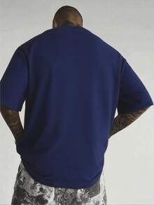 PAYEAH Original Raw Denim 100% Heavy Cotton T-Shirt - 寶藍色 - 查看 3