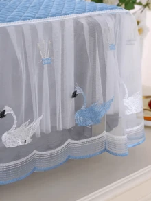 1件微波炉罩，防尘全封闭蕾丝刺绣布罩，适用于电烤箱、打印机、通用、妇女节、旅行必备、婚礼回礼、Y2K、卧室、汽车配件、厨房装饰、婚礼、Y2K、派对、母亲节礼物、卧室装饰、花园、厨房装饰、夏季、海滩、旅行必备、房间装饰、软萌、毕业季 - 彩色 - 查看 7