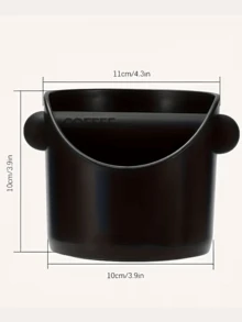 浓缩咖啡渣处理盒 - 带人体工学手柄和设计的咖啡渣处理系统，紧凑型意式咖啡机废料整理器，适用于家庭冲泡（兼容意式咖啡机） - 彩色 - 查看 3