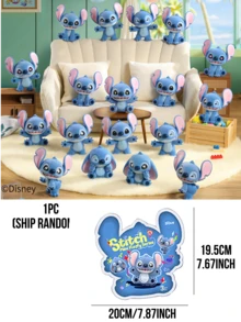 Bộ 12 thú nhồi bông Stitch thường + 6 thú nhồi bông Stitch đặc biệt + 2 thú nhồi bông Stitch ẩn giấu dùng để trang trí nhà cửa, với thiết kế dễ thương và biểu cảm khuôn mặt sống động, phong cách ngọt ngào và thẩm mỹ độc đáo, phù hợp cho người sưu tầm, trẻ em, học sinh, phụ nữ trẻ làm bạn đồng hành, đồ sưu tầm và trang trí nhà cửa, cũng là một món quà đáng yêu cho các cặp đôi/bạn bè. - Nhiều màu - Xem 12