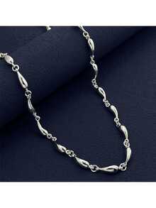 925 Silver Fashionable Necklace, Elegant Gift, Daily Wear - White - View 4