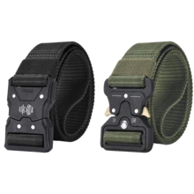 男女通用户外战术尼龙编织腰带，方形快拆扣设计，方便快捷地扣合，舒适耐用且透气性好，可调节尺寸，适合所有季节搭配牛仔裤、休闲裤、裙子、连衣裙，是通勤、办公、运动的理想之选——也是情人节、生日、周年纪念日的理想礼物。 - 彩色 - 查看 14