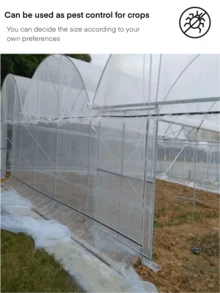 透气防蚊窗纱 - 简易安装家用纱网 - 白色 - 查看 4