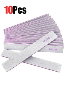 25/10/3Pcs Nail File, Professional Nail File, 100/180/240 Grit Double-Sided Graded Nail Buffers, Natural Nails, Nail Tech Supplies, Nail Tech Must Haves, Washable Reusable Emery Board - Grey - View 10