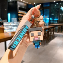 New Creative Minecraft 3D Sandbox Game Keychain, Couples Keychain Bag Pendant - Multicolor - View 12
