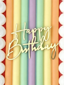 Bộ 3/6/9 phụ kiện trang trí bánh kem bằng acrylic, phụ kiện trang trí bánh kem tiệc tùng, phụ kiện trang trí bánh kem lấp lánh vàng, phụ kiện trang trí bánh kem sinh nhật, đồ dùng làm bánh sáng tạo, quà tặng sinh nhật. - E - Xem 9