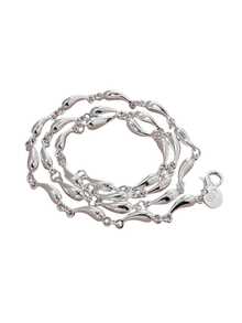 925 Silver Fashionable Necklace, Elegant Gift, Daily Wear - White - View 6