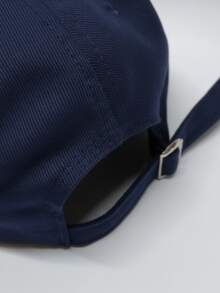 New York NY Premium Curved Brim Cap With Adjustable Strap, Men's, Women's, Casual, Unisex Polyester Embroidered Hat - 藏蓝色 - 查看 5