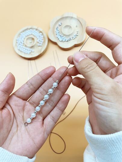 4pcs Beading Needles, 14cm/17cm Length Options, 0.6mm/0.7mm/0.8mm/0.9mm Sizes, Suitable For Most Beading, Efficient For DIY Jewelry Making