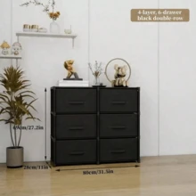 1件装简易储物柜，带多层抽屉，卧室内衣收纳架，家用组装式储物架，带抽屉的立方体储物柜，防尘衣柜，储物架，鞋架，独立式展示架，DIY组装，落地式储物架，书柜，适用于卧室、客厅、厨房、书房、办公室、度假收纳 - 彩色 - 查看 5