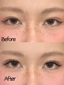 48/60簇韩国免胶假睫毛，自然款，韩系女团同款，无需胶水，漫画卡通U型假睫毛，7-11mm，预粘柔软轻盈，送给女性和女孩的礼物，韩日美妆工具 - C - 查看 2