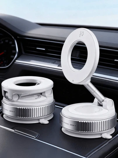 Foldable Suction Cup Rotatable Car Phone Holder, Car Dashboard Navigation, Magsafe Magnetic Desktop Stand