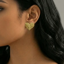 6/8/10Pairs Multipack Vintage Gold Earrings For Women Asymmetrical Statement Earring For Women Bold Geometric Big Flower Earring Stud Stainless Steel Jewelry Set For Women Gift -Lucky Pack-Random Shipping-Styles Will Not Be Repeated - Gold - View 4