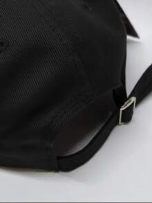 New York NY Premium Curved Brim Cap With Adjustable Strap, Men's, Women's, Casual, Unisex Polyester Embroidered Hat - 黑色 - 查看 5