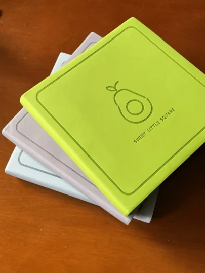 1pc Soft Leather Sketchbook, Blank Minimalist Square Notebook, Thick Drawing Pad Suitable For Daily Use, Back To School, Writing, Drawing, Calligraphy