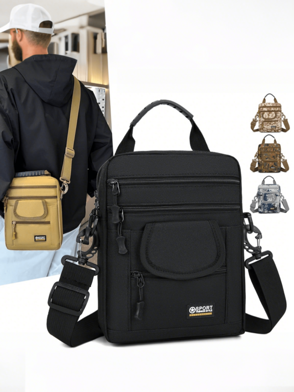 New Lightweight & Comfortable Multi-Layer Shoulder Bag, Fashion Versatile Crossbody Bag, Unisex Large Capacity Minimalist Waist Pack, Small Portable Wallet Phone Pouch, Suitable For Daily Commute And Shopping