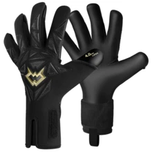 WVVOU Professional Goalkeeper Gloves Without Finger Protection, Breathable Soccer Goalkeeper Gloves, High-Performance Goalkeeper Gloves With 4pcs 3mm Sticky Latex Palm - Black - View 10