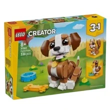 LEGO CREATOR 3-IN-1: NIEDLICHE TIERE – VERSPIELTER WELPEN, 31382, OFFIZIELL LIZENZIERTER SHOP, LIEFERUNG INNERHALB DER HALBINSEL INNERHALB VON 24–48 STUNDEN, SPIELZEUG, FILM, STEINSTÄBE, TEILE, BLOCKS, TIERE - Gelb - Übersicht 1