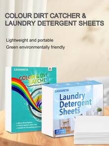 40pcs Plastic-Free Laundry Care Sheets | Micro-Bubble Penetration Technology + Long-Lasting Fragrance - White - View 1