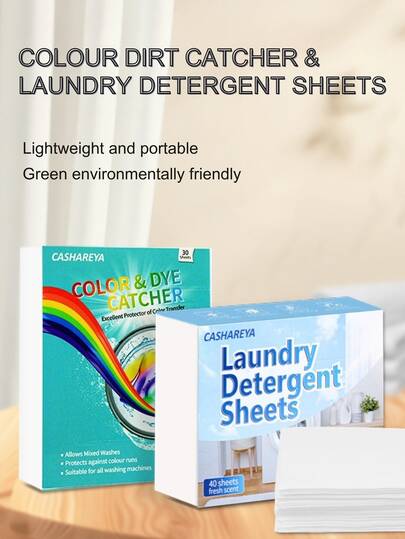 40pcs Plastic-Free Laundry Care Sheets | Micro-Bubble Penetration Technology + Long-Lasting Fragrance