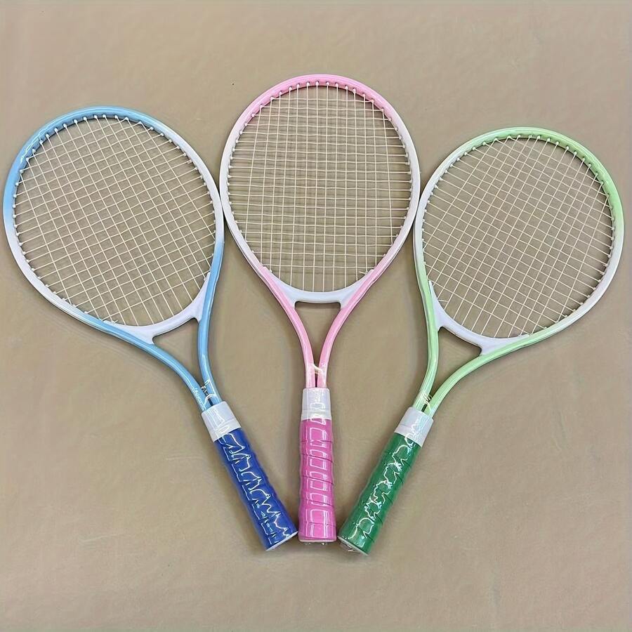 Vợt tennis 21 inch dành cho người mới bắt đầu, thích hợp để tự học trong nhà/ngoài trời, dùng cho cả đánh đơn và đánh đôi - Chất liệu PP bền, unisex, phù hợp cho thanh thiếu niên, thích hợp cho các trận đấu và luyện tập hàng ngày, dụng cụ thể thao, dễ lắp đặt, bộ dụng cụ tập luyện, đồ dùng thể thao, môn thể thao dùng vợt, phụ kiện vợt, đồ dùng thể thao, phụ kiện thể thao, quà tặng cho nam, quà tặng cho nữ - Nhiều màu - Xem 1