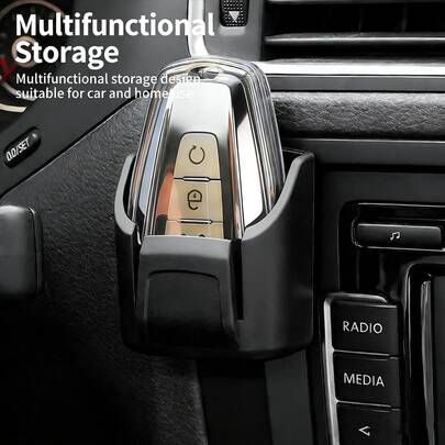 Car Key And Remote Control Storage Box - Dashboard And Center Console Key Holder Tray, Car Interior Accessory