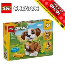 LEGO CREATOR 3-IN-1: NIEDLICHE TIERE – VERSPIELTER WELPEN, 31382, OFFIZIELL LIZENZIERTER SHOP, LIEFERUNG INNERHALB DER HALBINSEL INNERHALB VON 24–48 STUNDEN, SPIELZEUG, FILM, STEINSTÄBE, TEILE, BLOCKS, TIERE - Gelb - Übersicht 10