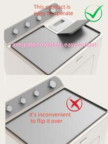 1 片硅胶洗衣机烘干机顶盖垫，大号 25.98*17.72 英寸，多功能防滑防水防尘 - 彩色 - 查看 2