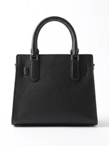 Michael Kors Bolso de hombro HAMILTON S-M para mujer - Bolsos de lujo de moda, diseño premium, bolso elegante para mujer - Regalo - Bolso escolar/Bolso de oficina/Esencial de viaje/Atuendo de viaje/Bolso de viaje de chicas/Artículo esencial diario - Negro - Ver 2