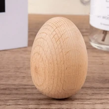 8个木制蛋形沙锤，打击乐器，奥尔夫打击乐器，适用于音乐教学和课堂伴奏、户外活动，经典设计，无需电源，木制沙锤，适合节日聚会和派对互动，可用于复活节彩蛋、音乐课堂、音乐家礼物、乐队、演出、家庭娱乐、减压、乐器配件、玩具乐器、音乐礼品、生日礼物、新年礼物、开斋节、宰牲节 - 原木色 - 查看 4