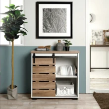 Bufetera Mueble Moderna Para Cocina Con Puertas Corredizas - Blanco - Ver 3