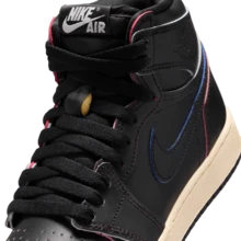 Nike Air Jordan 1 Retro High OG BG 女款休闲运动鞋 FD1437-002 - 黑/灰黑/灰 - 查看 7