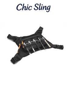 SHILAN Men's Tactical Compact Chest Bag, Running Chest Pack, Running Vest Waist Bag, Chest Rig Running Pack - Multicolor - View 7