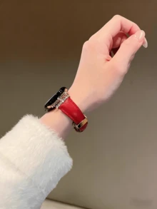 个性化真皮表带，适用于 38/40/41/42/44/45/46/49 毫米表盘，兼容 Ultra/SE10/9/8/7/6/5/4/3/2/1 系列