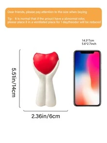 Hands Holding Heart Vase, Arm Bud Vase, Cute & Unique, Bohemian Minimalist Feminine Design, Modern Nordic Style Home Decor For Living Room, Office, Best Gift For Valentine's Day, Christmas - Multicolor - View 9