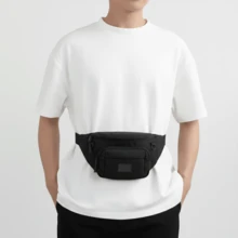 's Fanny Pack Shoulder Bag Unisex Waterproof Waist Bag Streetwear Ondway - 黑色 - 查看 4
